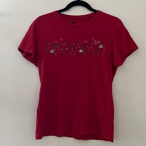 Gap - Red festive t-shirt - L - Good Condition